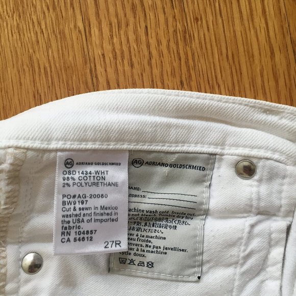 Adriano Goldschmied White Jeans the Prima - Picture 10 of 12